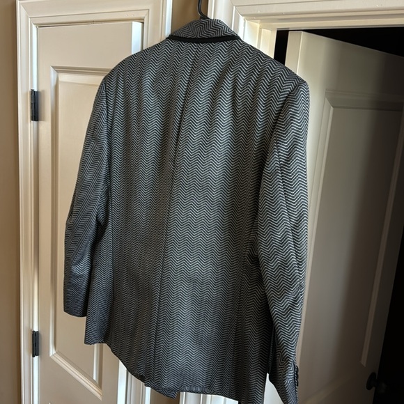 Double Breast Italian Foralli Grey Tuxedo Jacket - Picture 6 of 14
